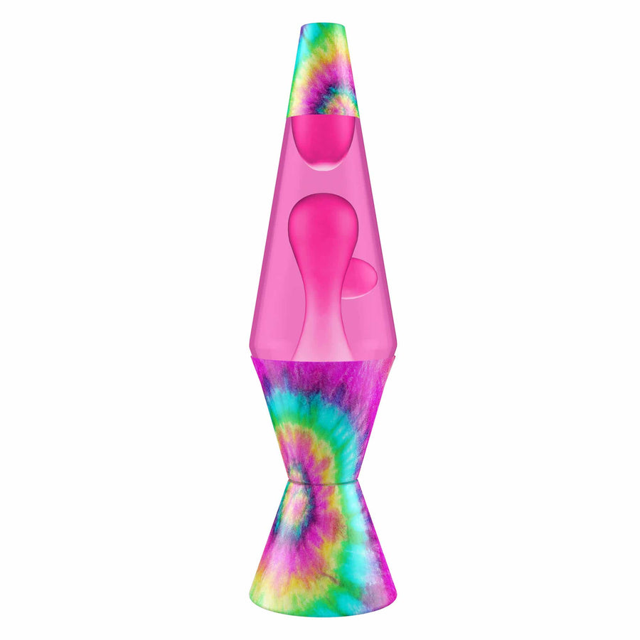 14.5″ LAMP – TIE DYE PINK SPIRAL I6